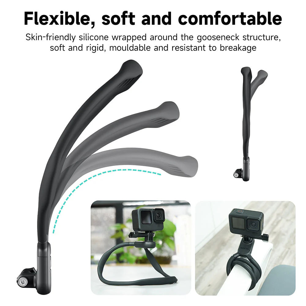 TELESIN Neck Holder Mount SE (No Magnetic) for Action Cameras/ Phones - Image 7