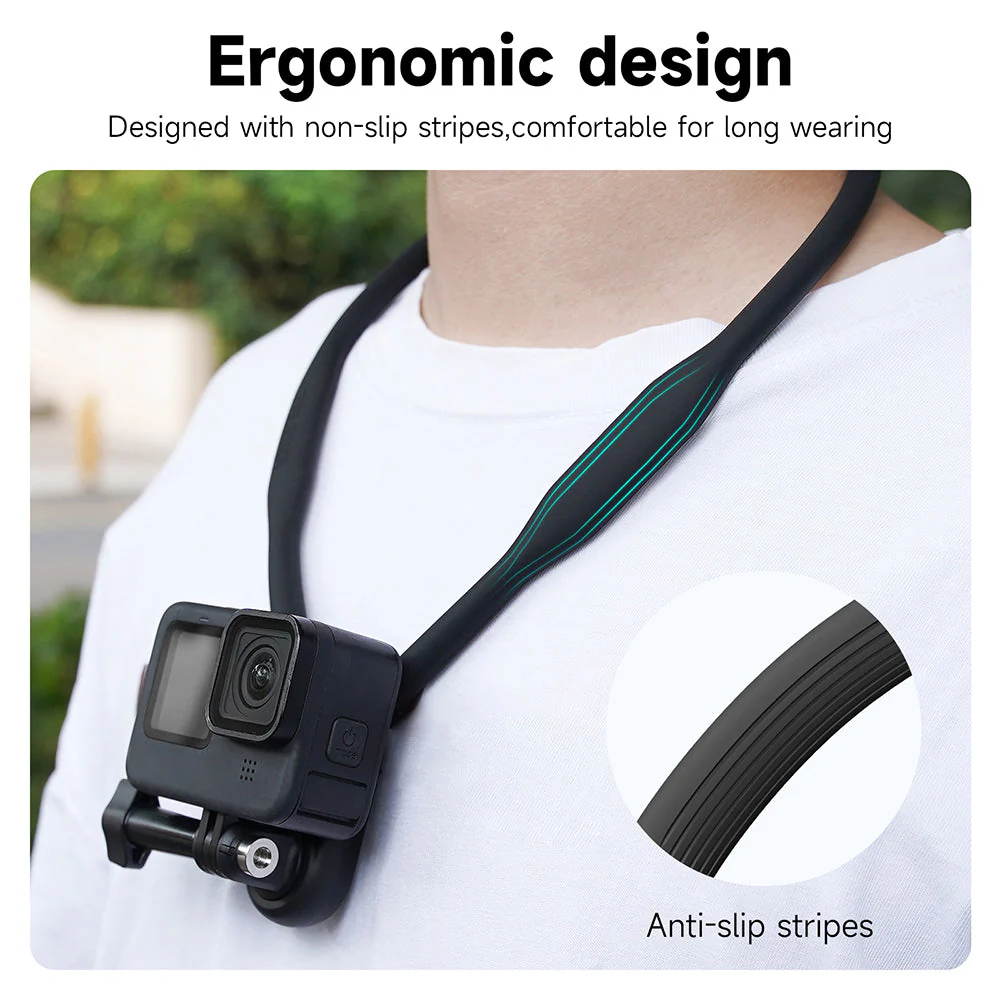 TELESIN Neck Holder Mount SE (No Magnetic) for Action Cameras/ Phones - Image 8