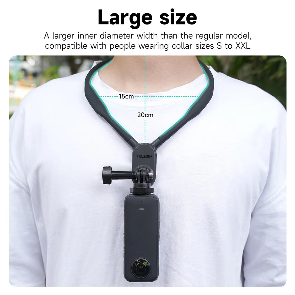 TELESIN Neck Holder Mount SE (No Magnetic) for Action Cameras/ Phones - Image 9