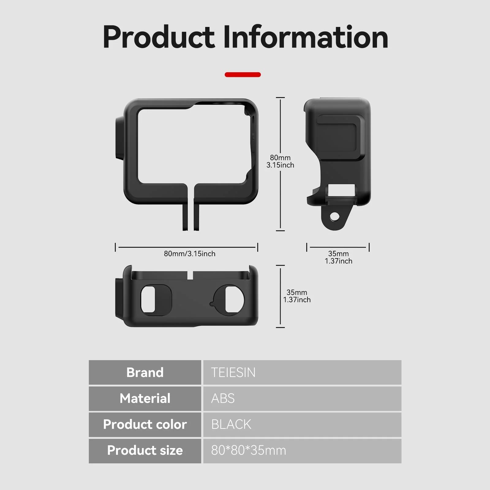TELESIN Plastic Rabbit Cage Frame for Insta360 Ace - Image 9