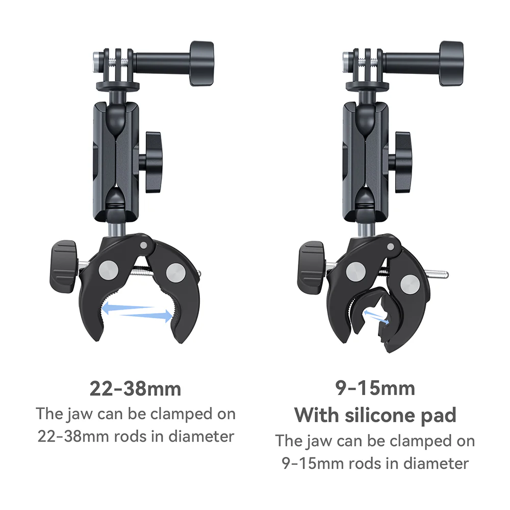 TELESIN Plastic Universal Handlebar Mount Tube Clamp - Image 14