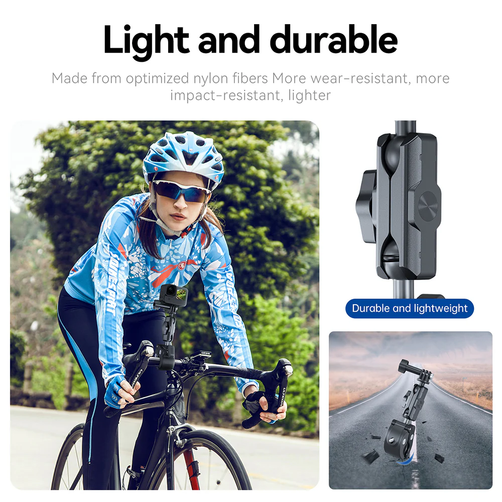 TELESIN Plastic Universal Handlebar Mount Tube Clamp - Image 9
