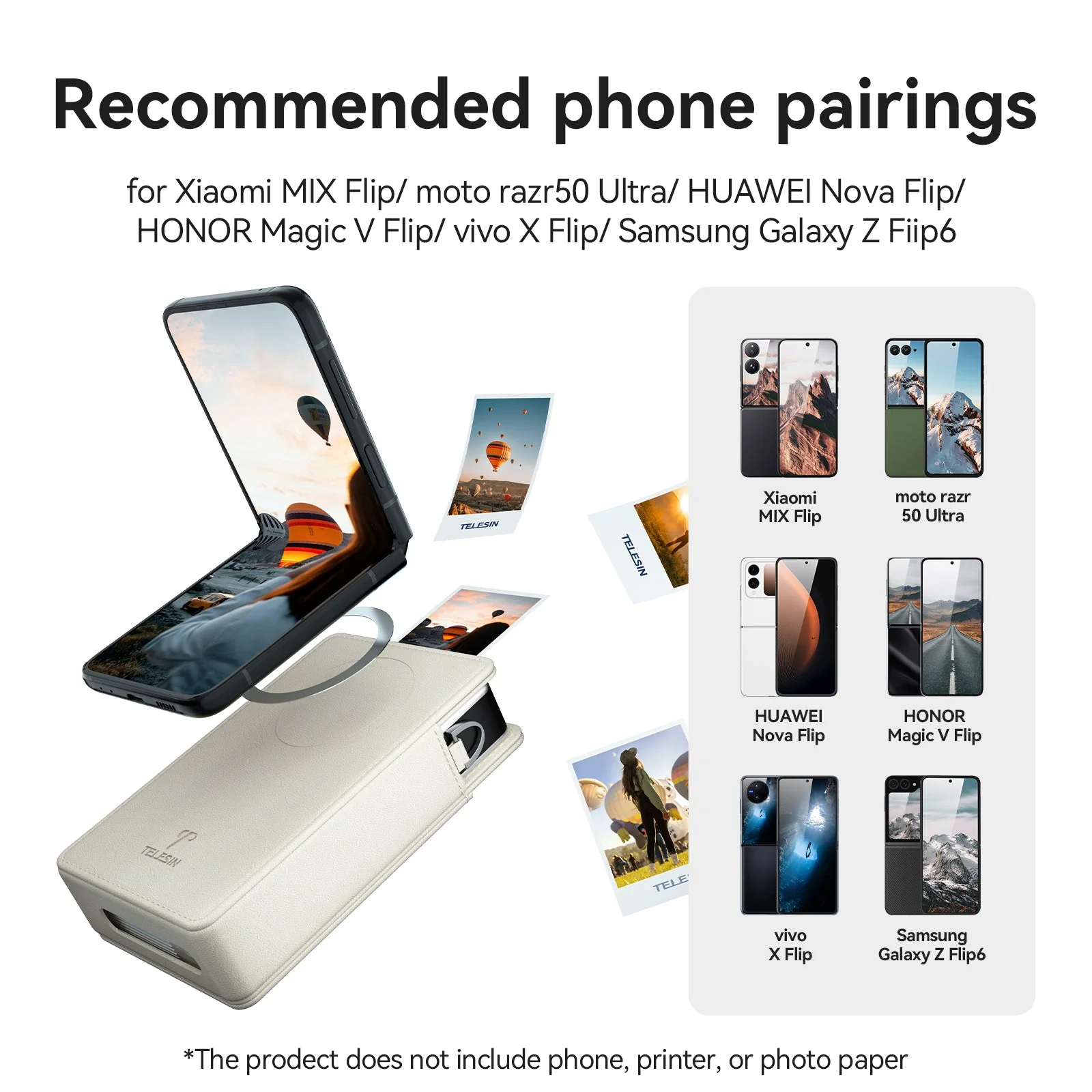 TELESIN Portable shoulder bag with MagSafe for Xiaomi Pocket Printer - Image 7