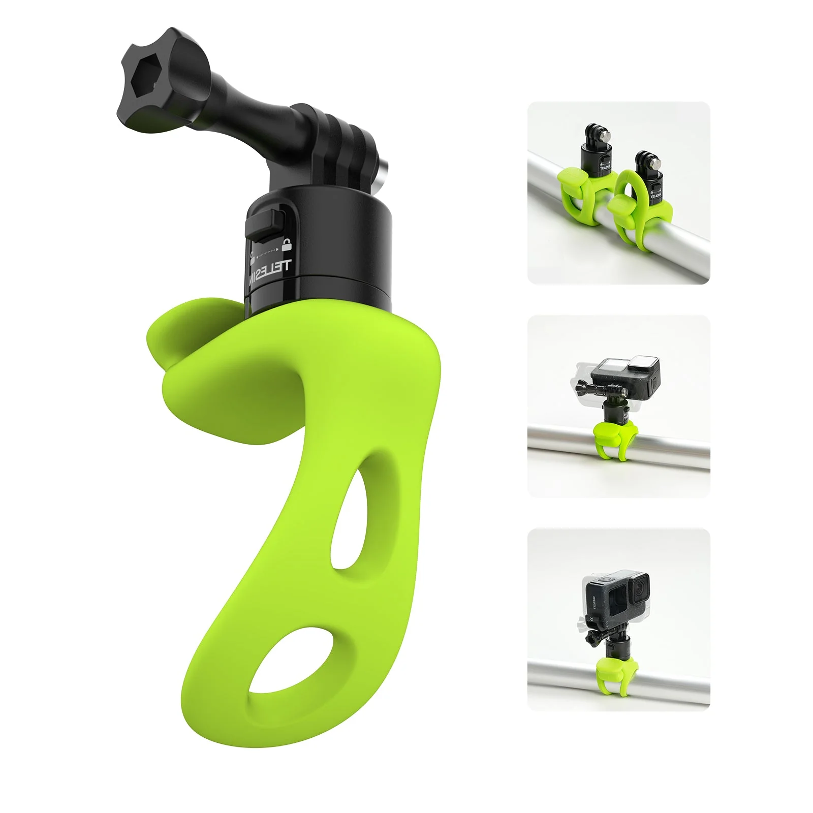 TELESIN Quick Release Elastic Small Q Handlebar Mount - Image 2