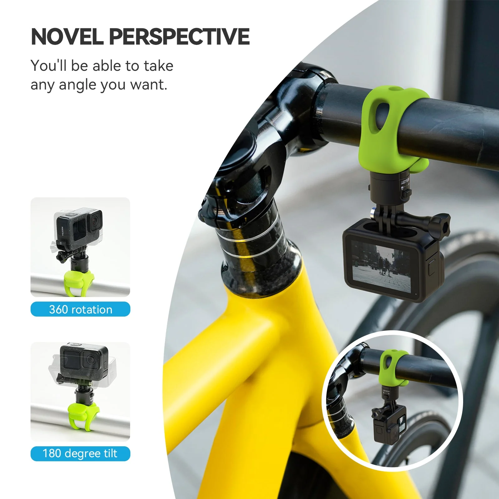 TELESIN Quick Release Elastic Small Q Handlebar Mount - Image 8