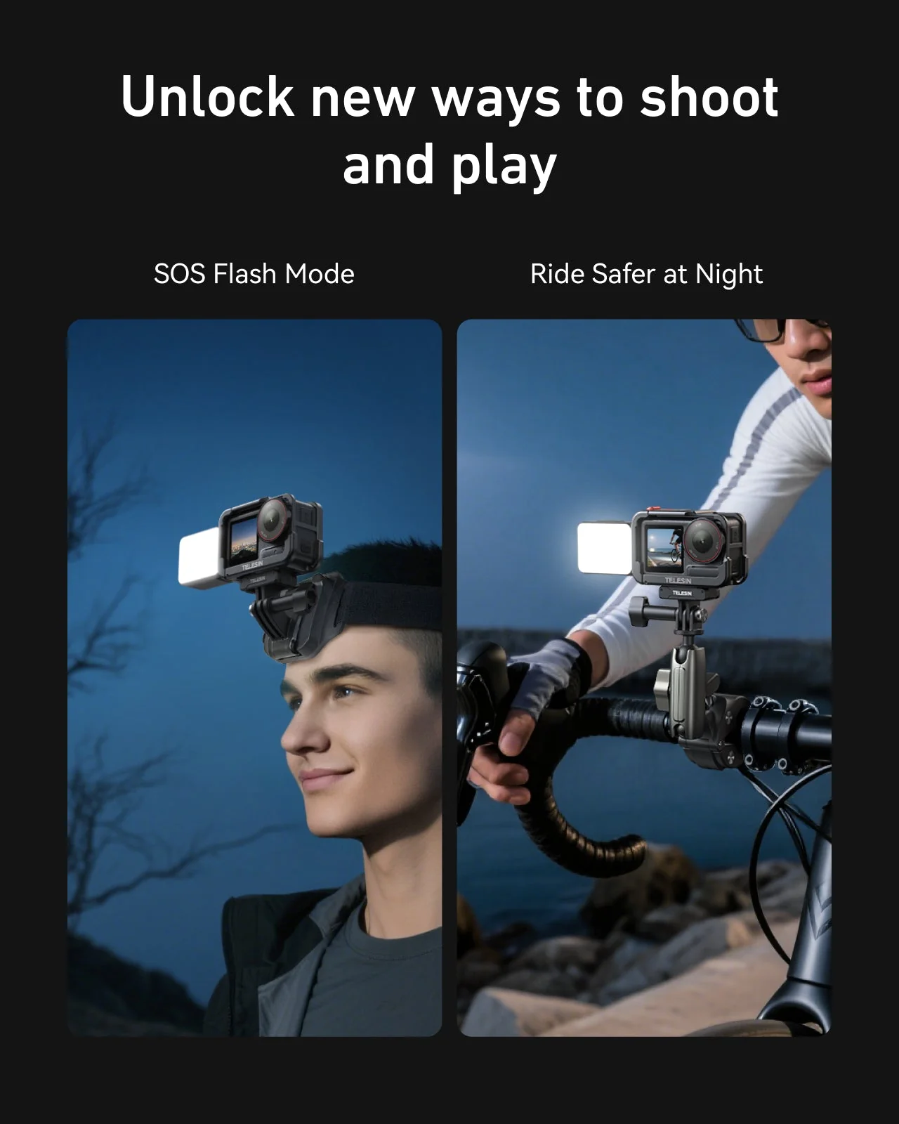 Telesin Quick-Release Fill Light For Action 5 pro/4/3 - Image 7