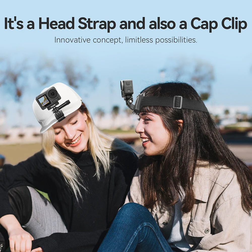 TELESIN 2-in-1 Hat Clip Quick Release Headband - Image 9