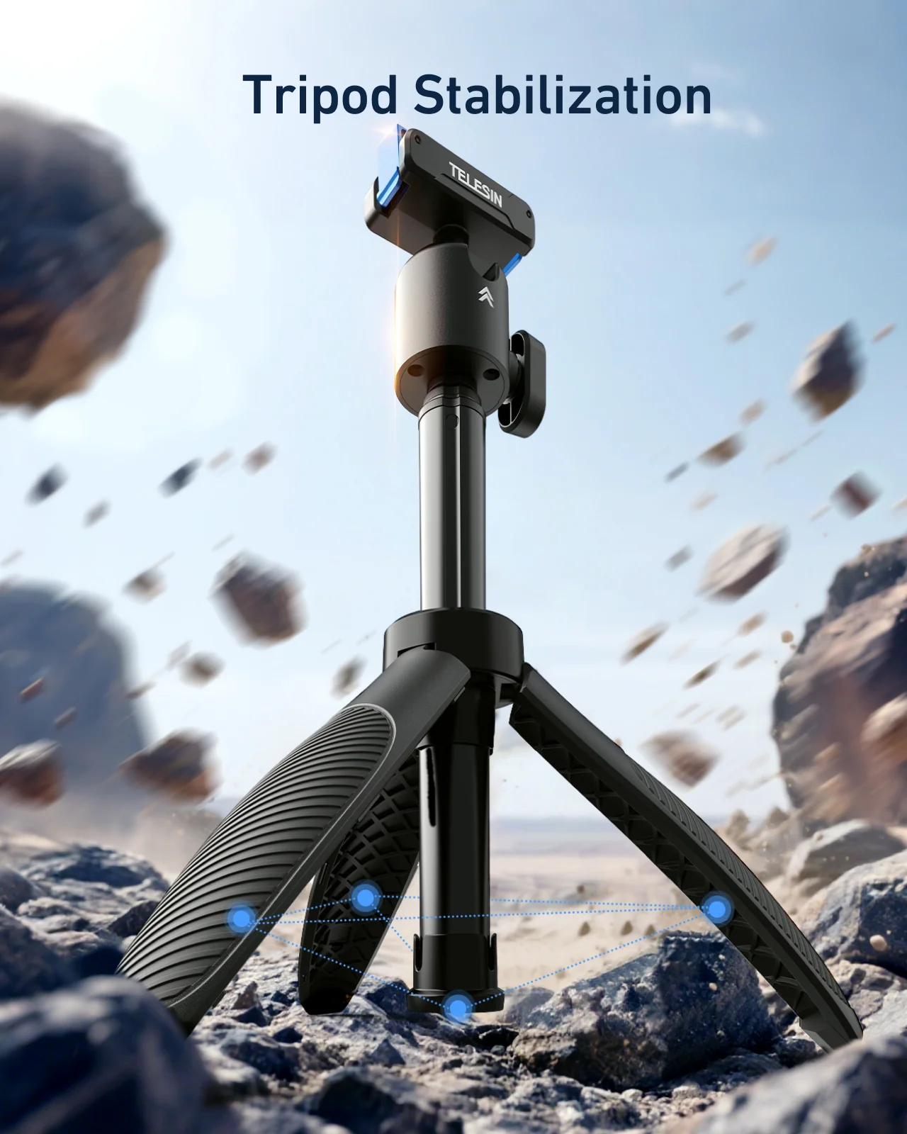 TELESIN Quick-Release Selfie Stick for DJl Action - Image 7