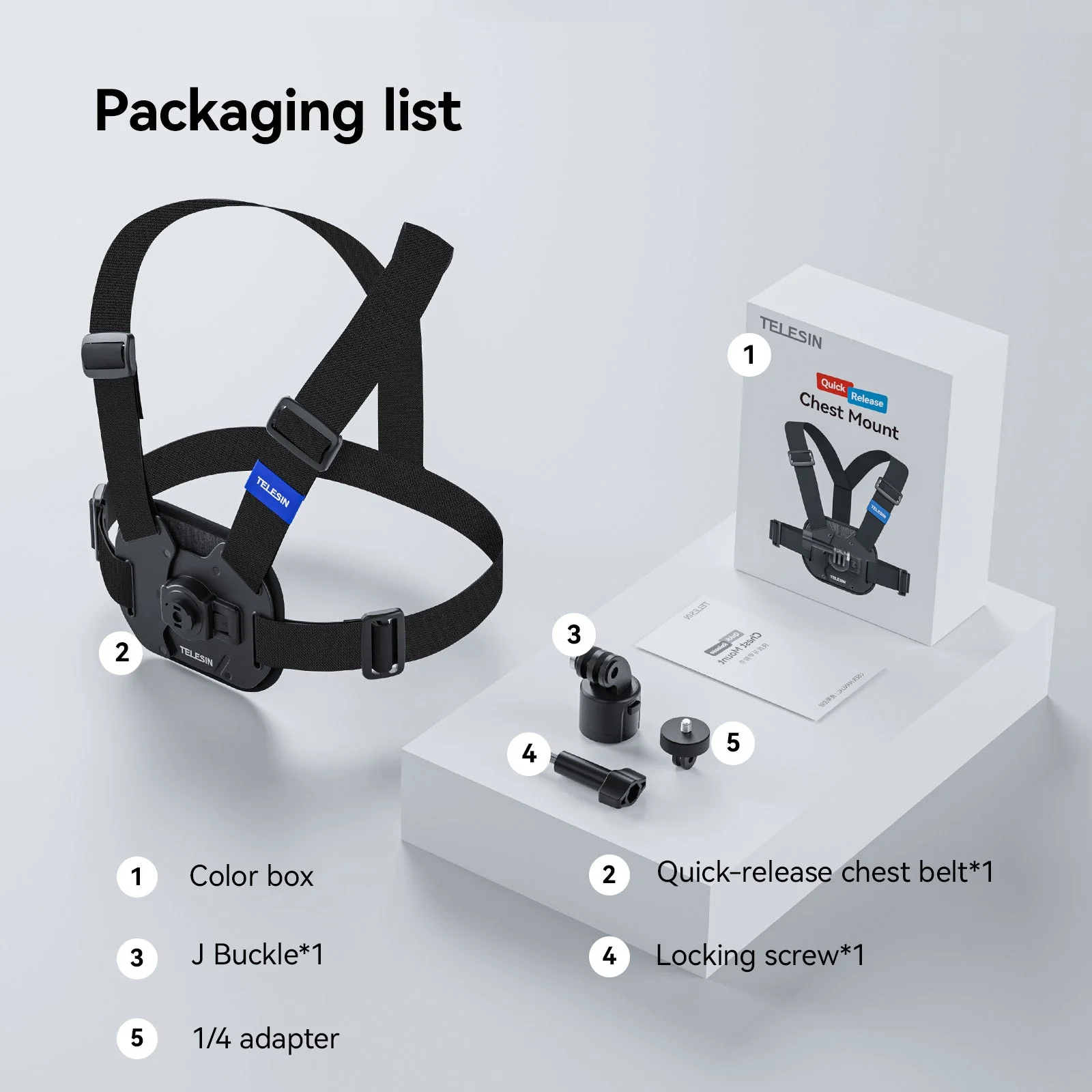 TELESIN Quick-release Vest Chest Strap - Image 15