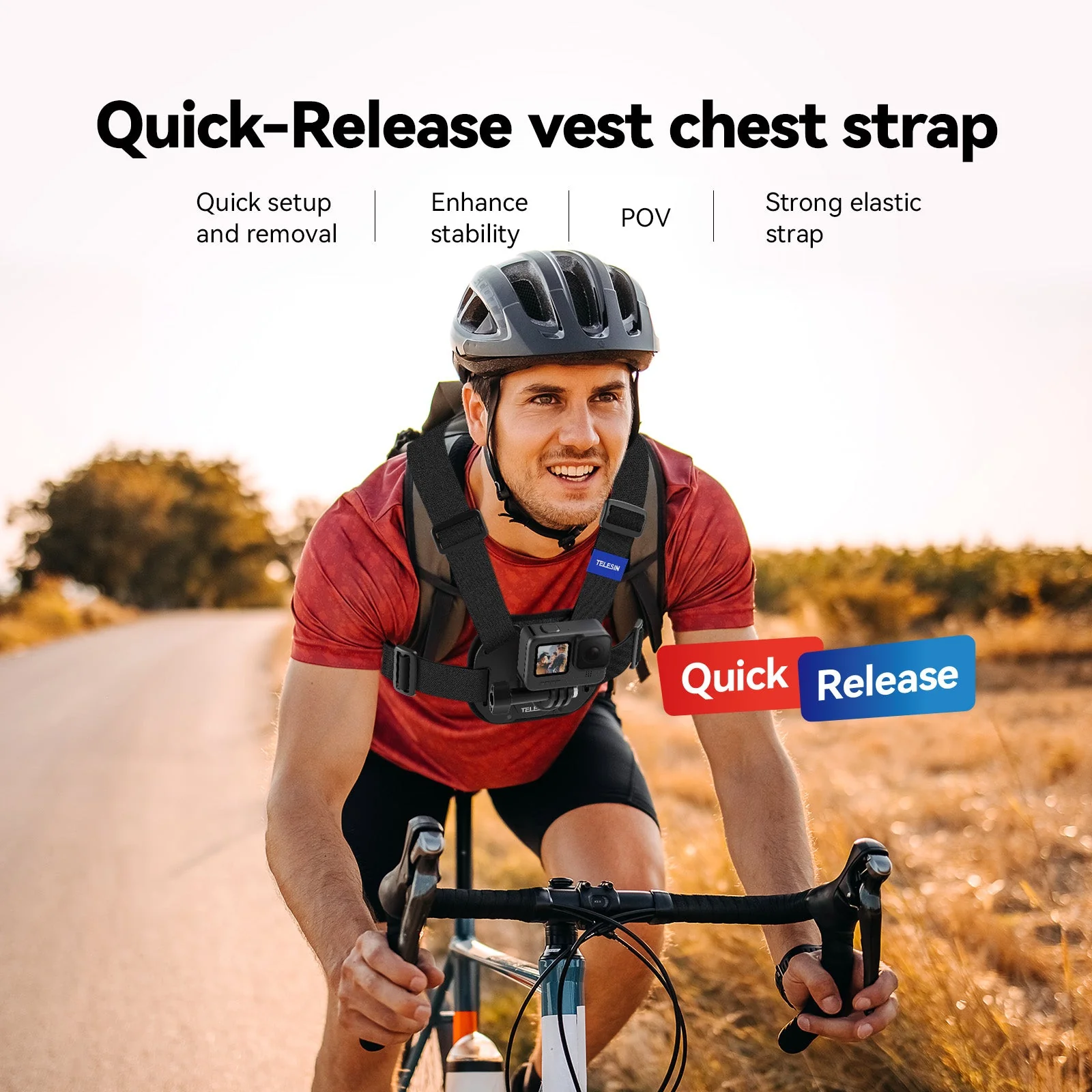 TELESIN Quick-release Vest Chest Strap - Image 8