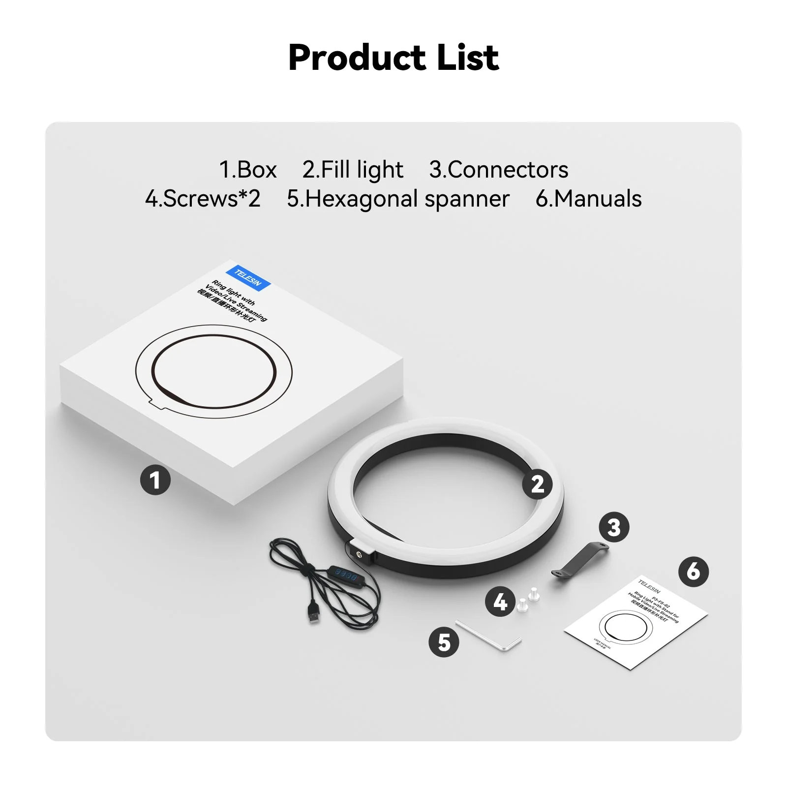 TELESIN Selfie Ring Light - Image 11
