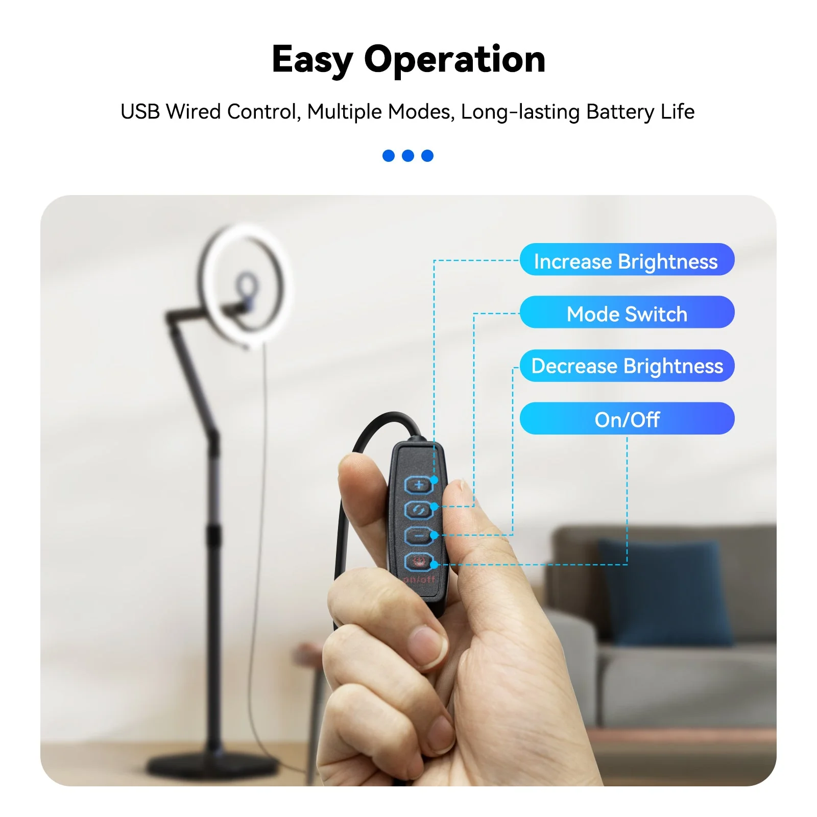 TELESIN Selfie Ring Light - Image 9