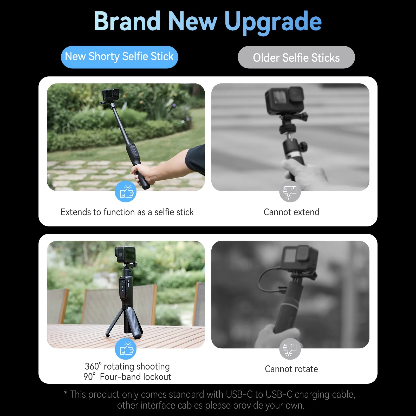 Shorty Rechargeable Selfie Stick - Image 11