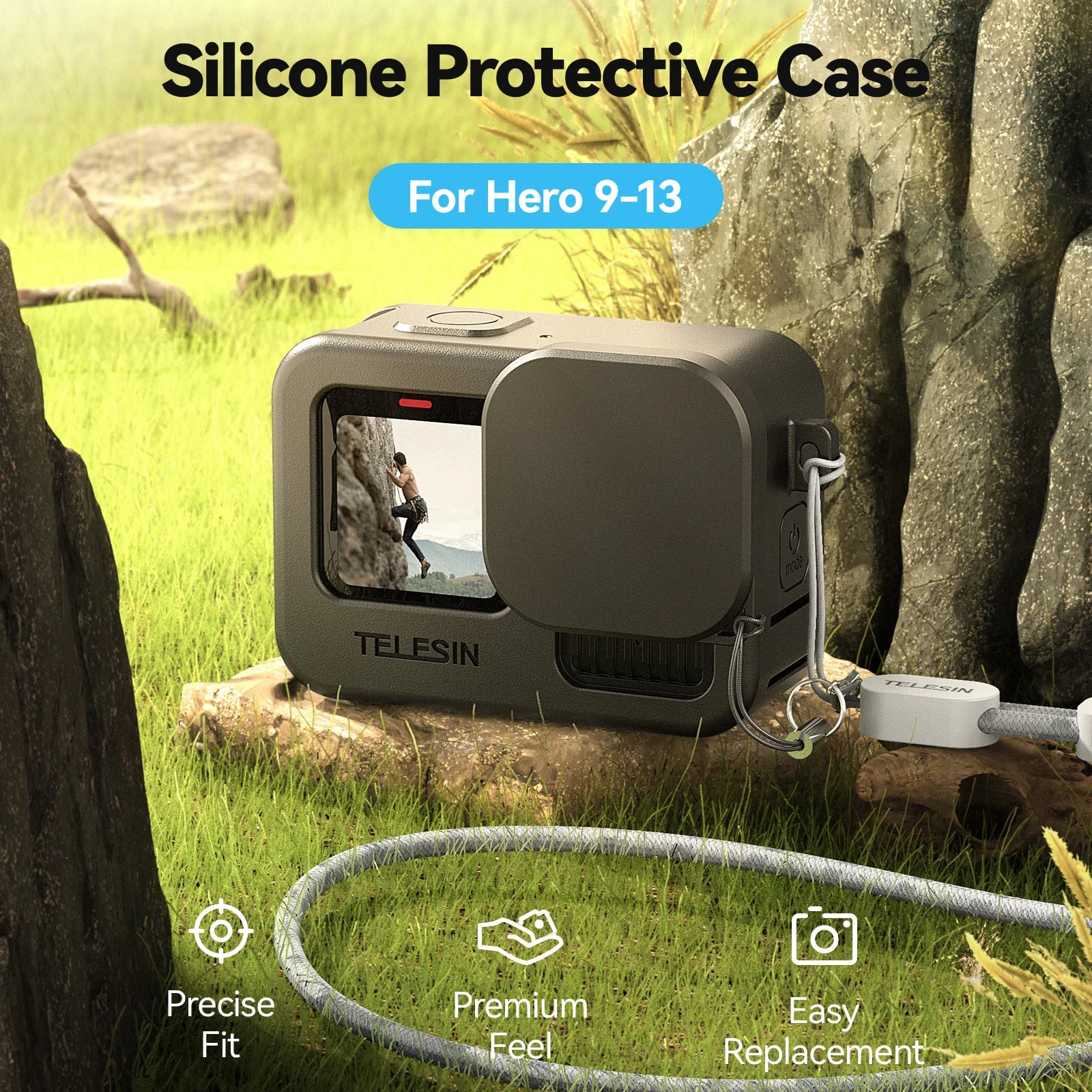 Telesin Silicone Protective case For Hero 9-13 - Image 3