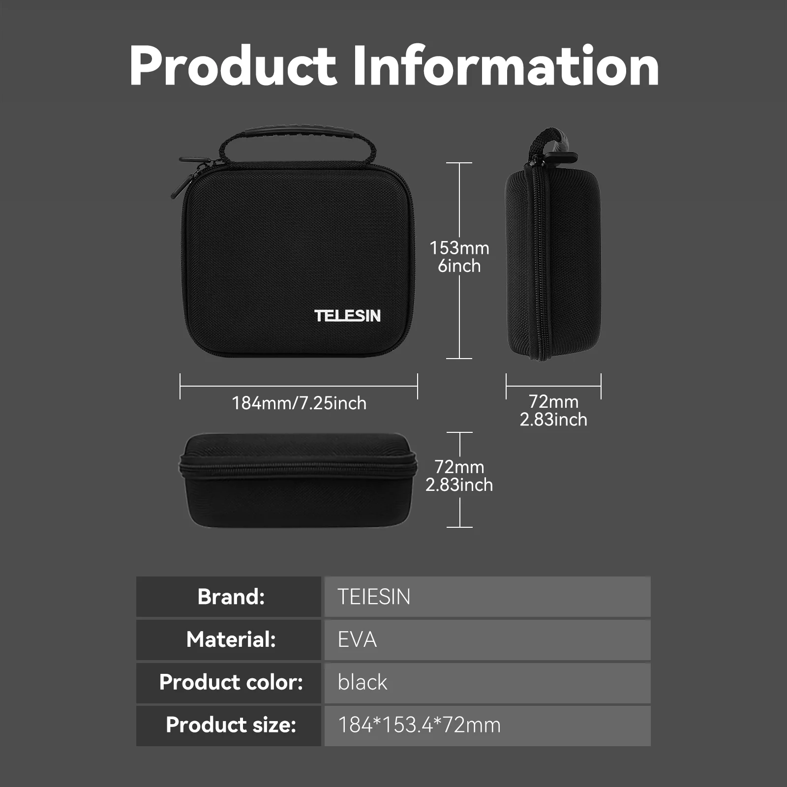 TELESIN Storage Bag for DJI Pocket 3 - Image 11
