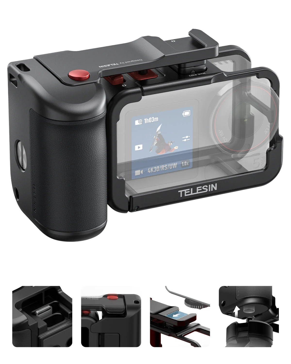TELESIN StreetGrip Kit for Action 3-5 - Image 2