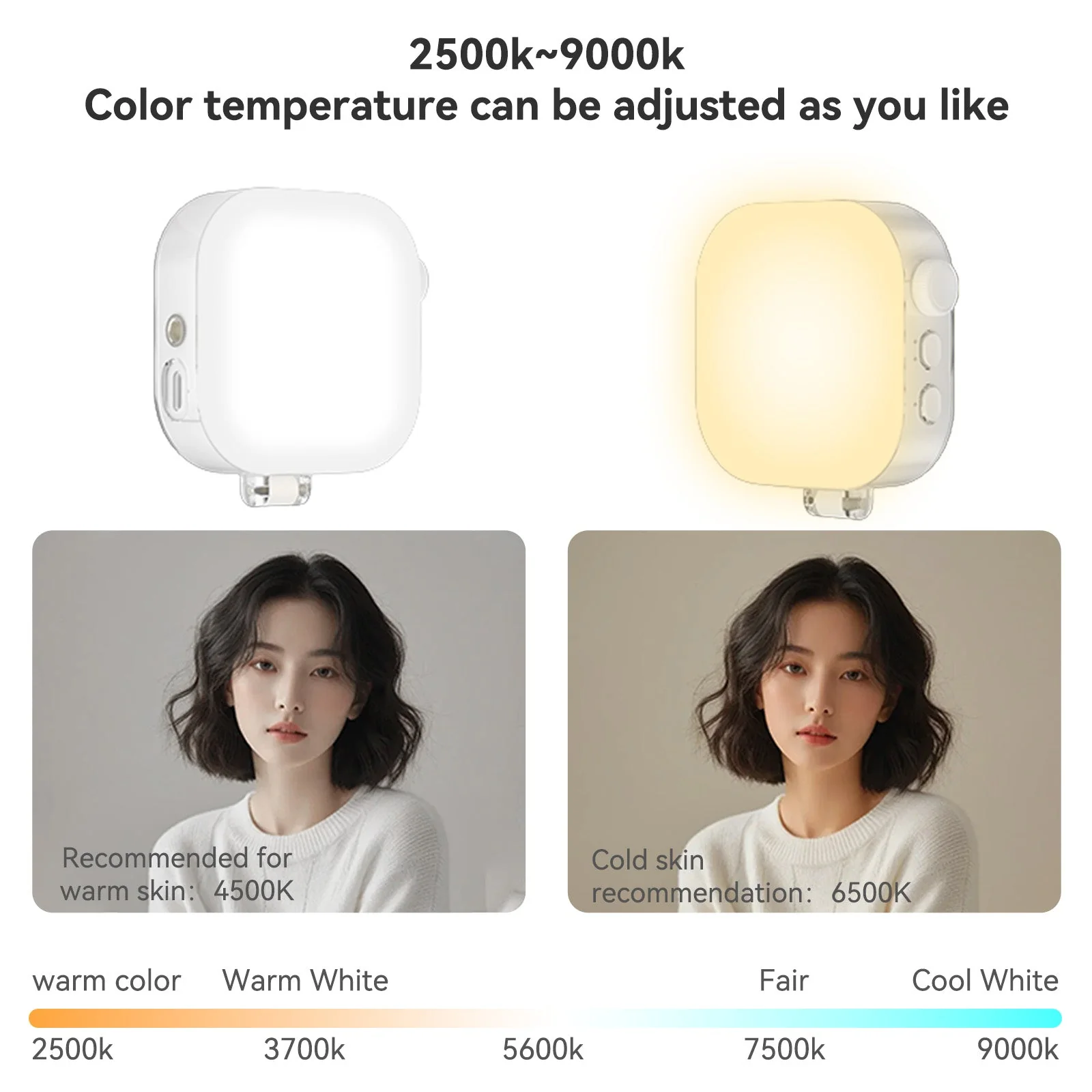 Telesin Mobile phone magnetic ice cube lamp - Image 4