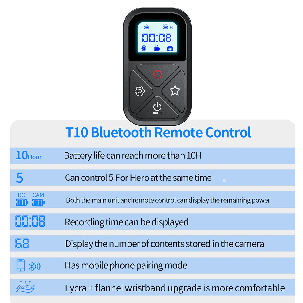 T10 Smart Wireless Remote Control for GoPro 8-12 - Image 16