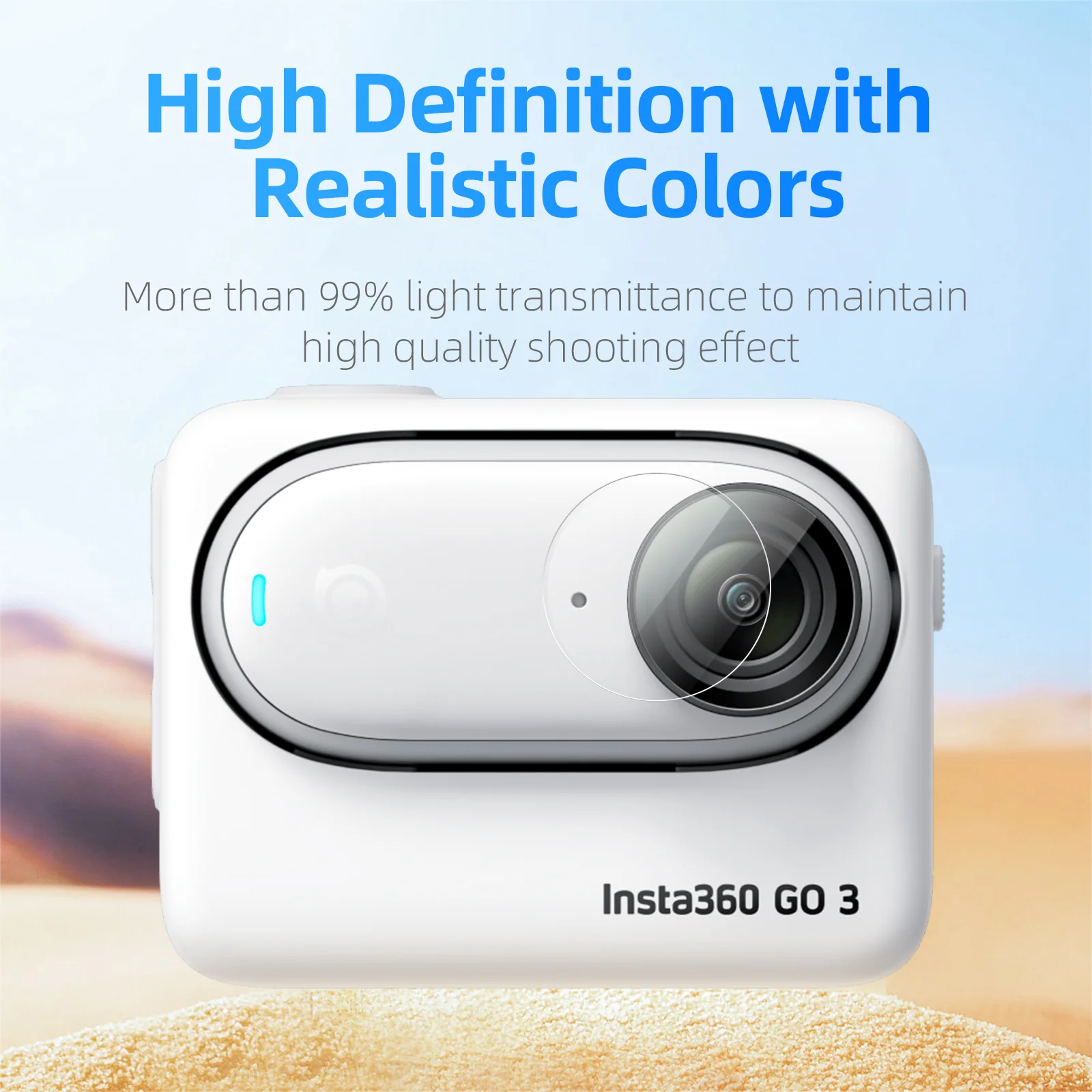 TELESIN Tempered Film for Insta360 GO 3 - Image 10
