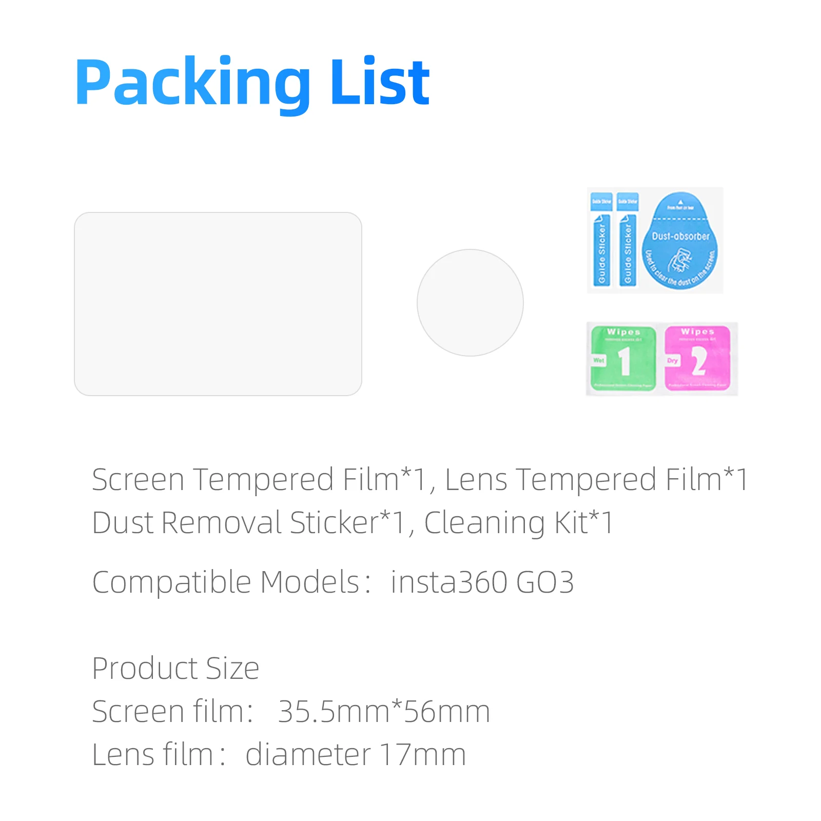 TELESIN Tempered Film for Insta360 GO 3 - Image 14