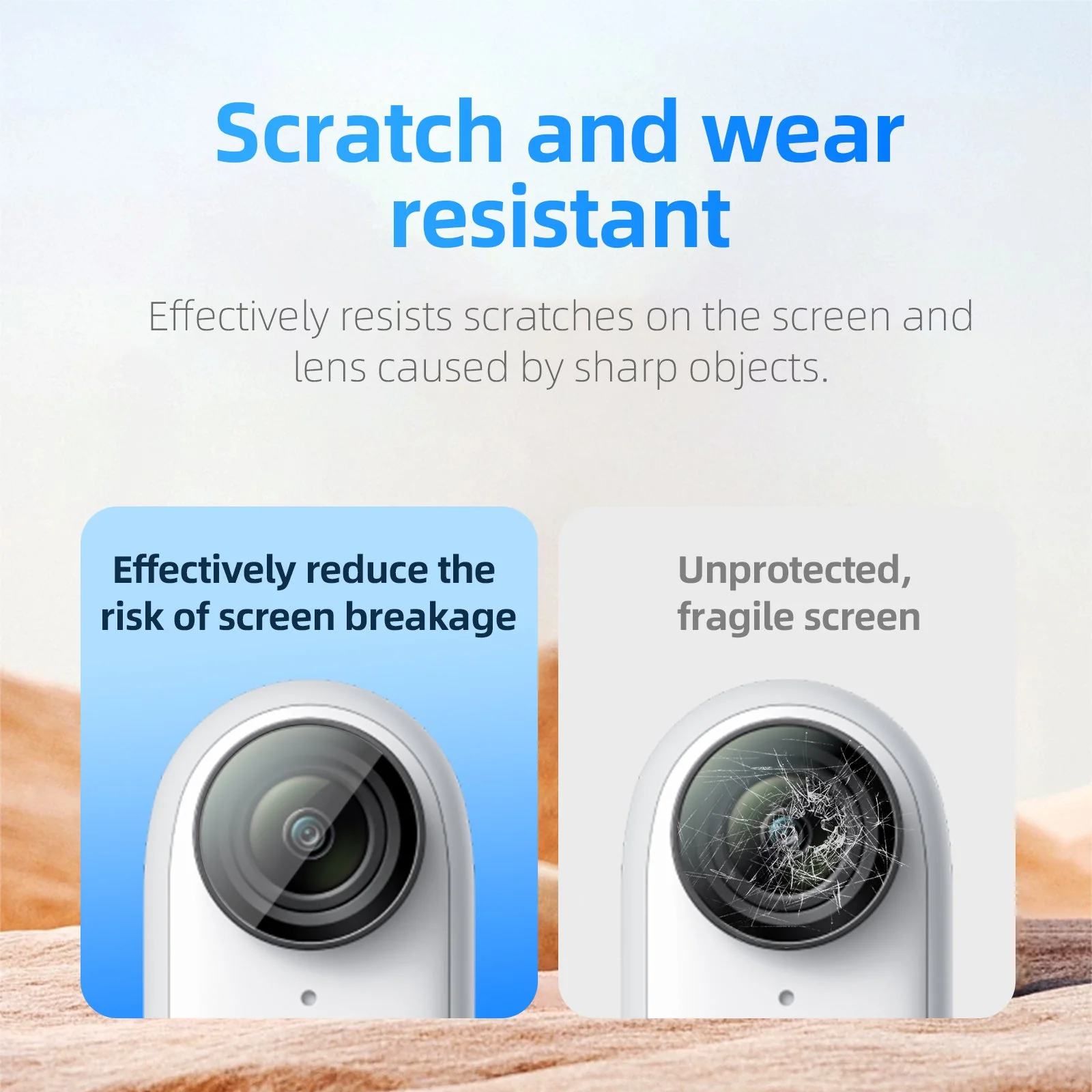 TELESIN Tempered Film for Insta360 GO 3 - Image 8