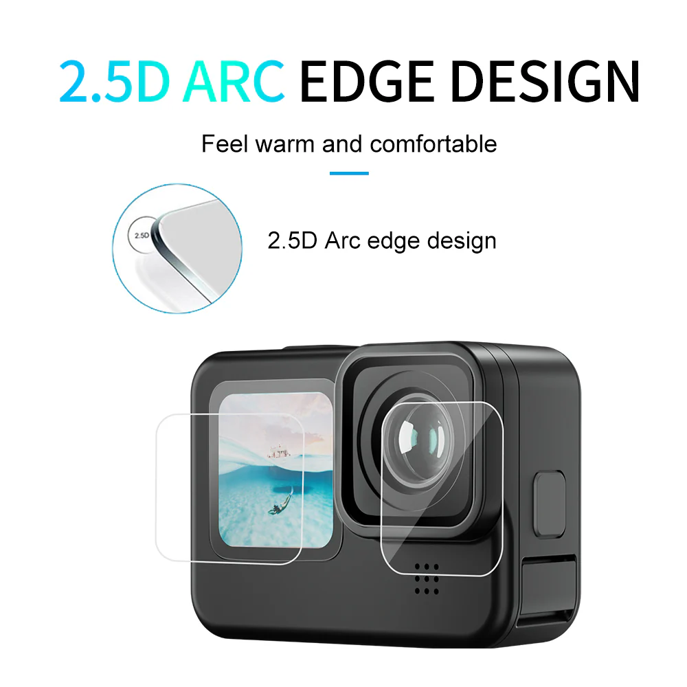 Tempered Glass Screen & Lens Protective Film Cover For GoPro 9-12 - Image 4