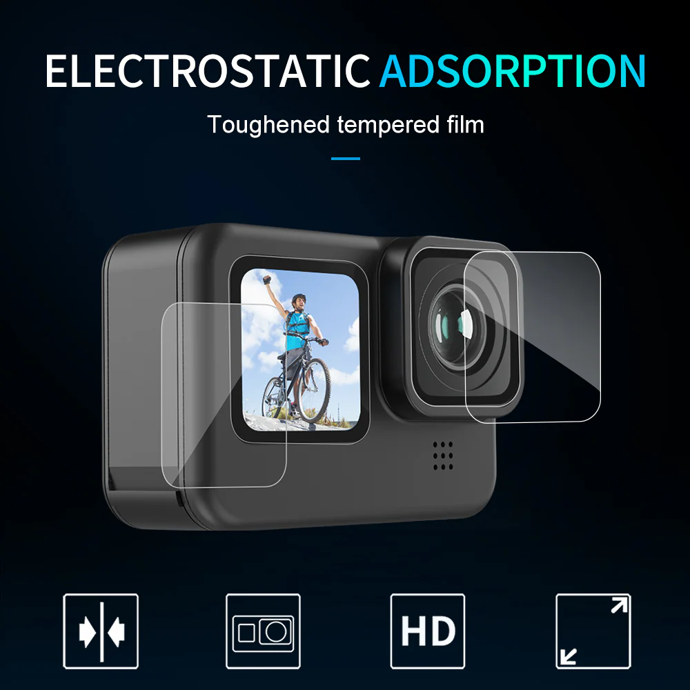 Tempered Glass Screen & Lens Protective Film Cover For GoPro 9-12 - Image 5