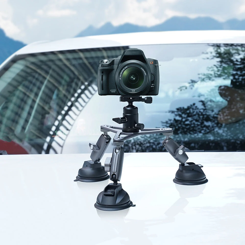 TELESIN Three-Arm Suction Mount - Image 6