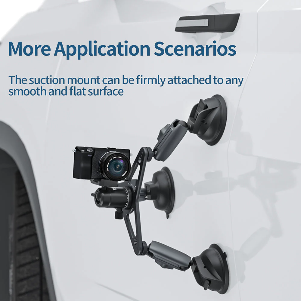 TELESIN Three-Arm Suction Mount - Image 9
