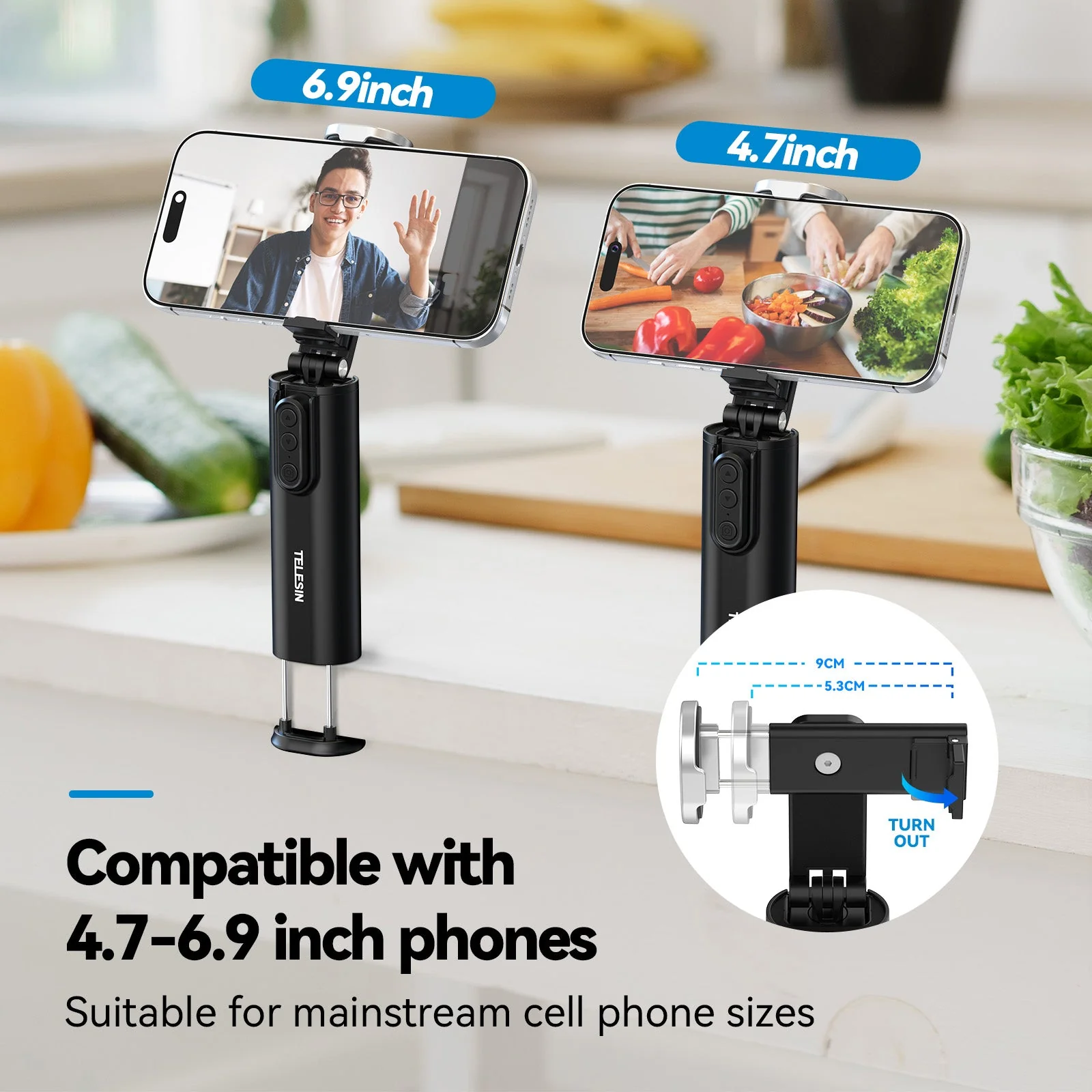 Telesin Remote Contro Travel Mount-Clamp Type - Image 6