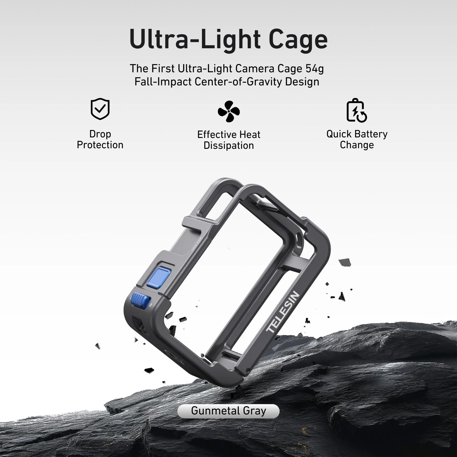 TELESIN Ultra-Light Cage For Action 5/4/3 Series - Image 4