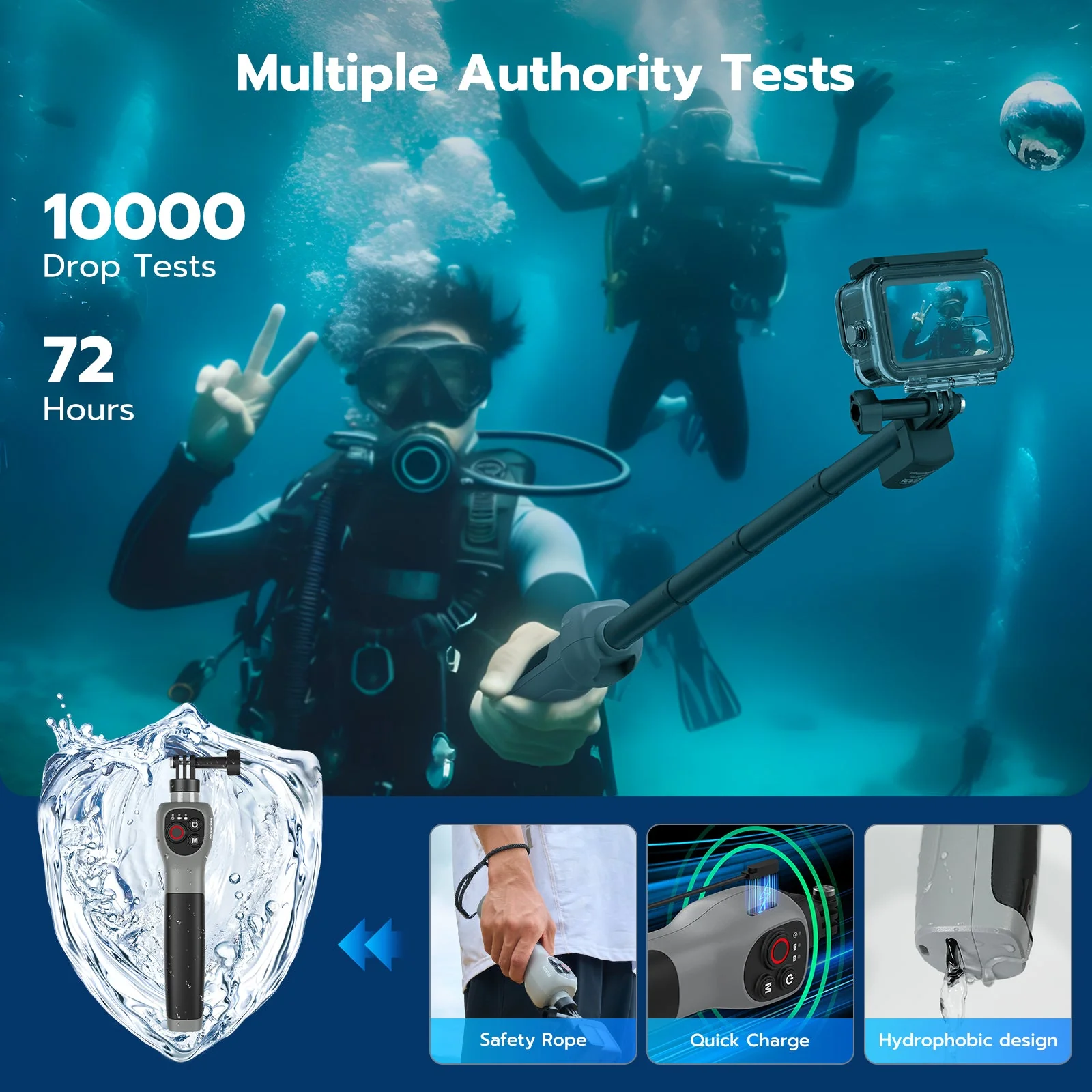 TELESIN underwater remote control selfie stick - Image 3