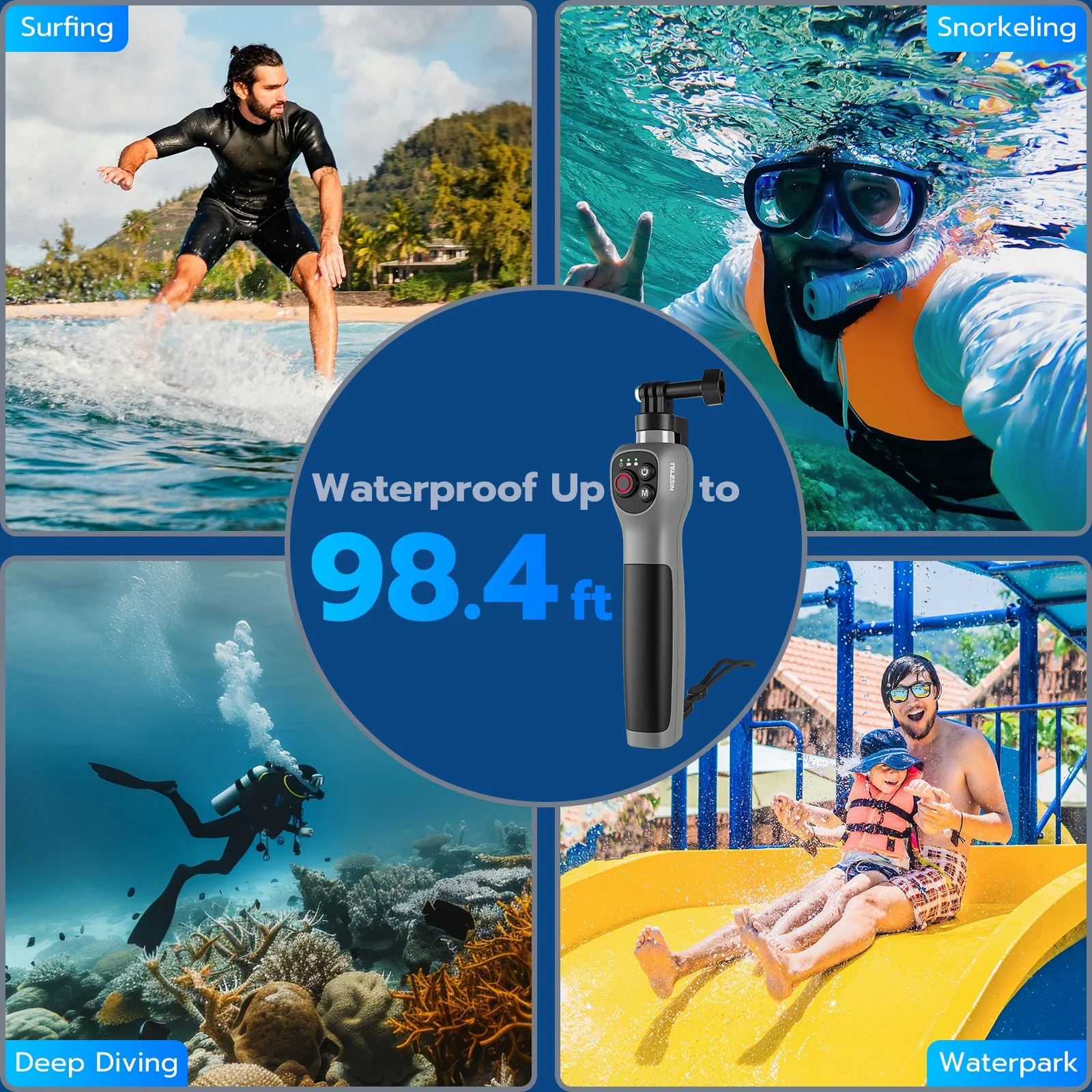 TELESIN underwater remote control selfie stick - Image 5