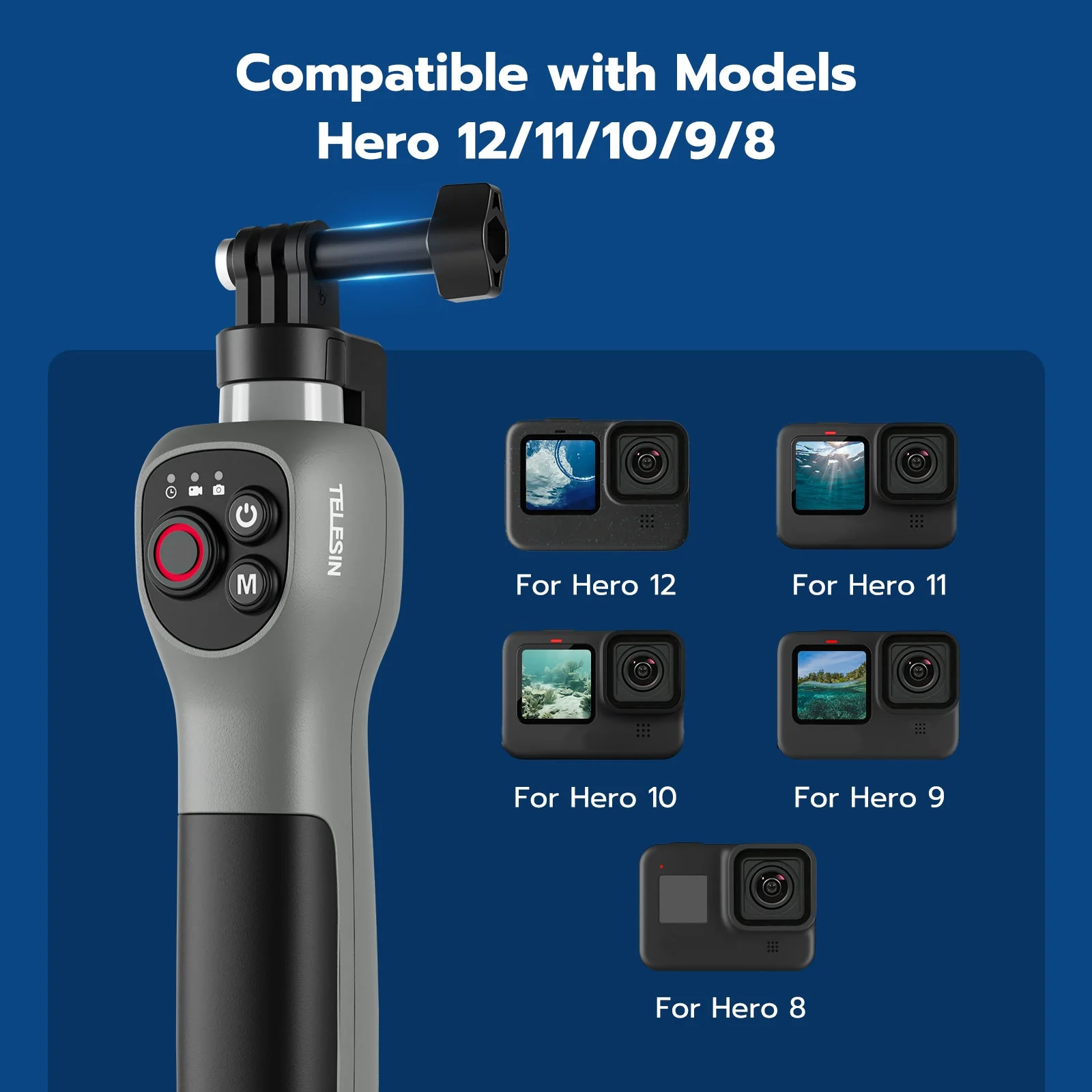 TELESIN underwater remote control selfie stick - Image 8