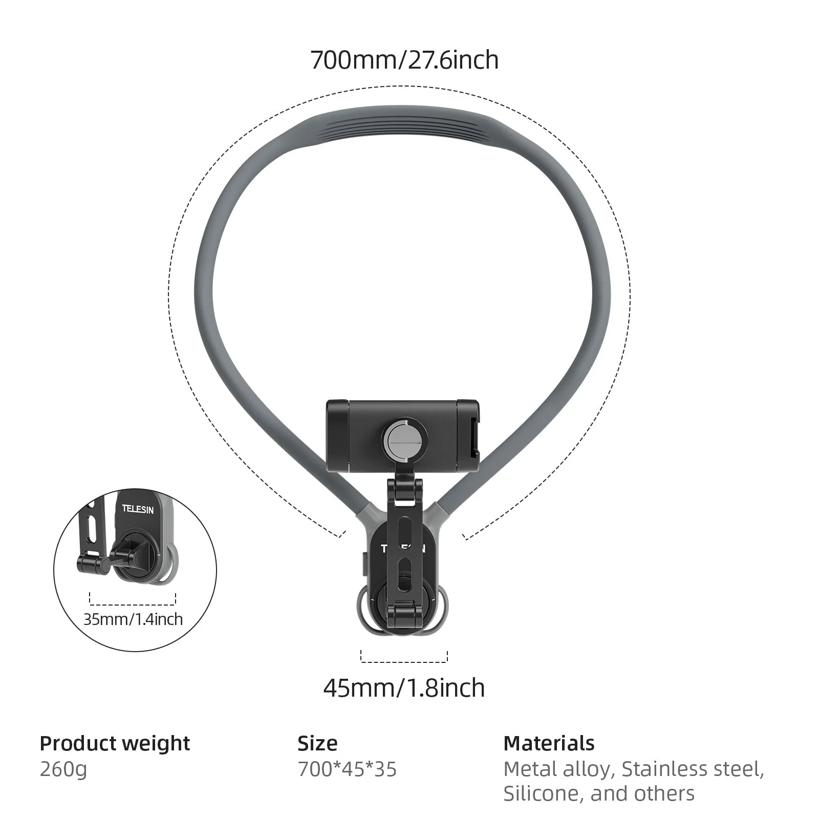 TELESIN Universal Neck Mount for Phones - Image 12
