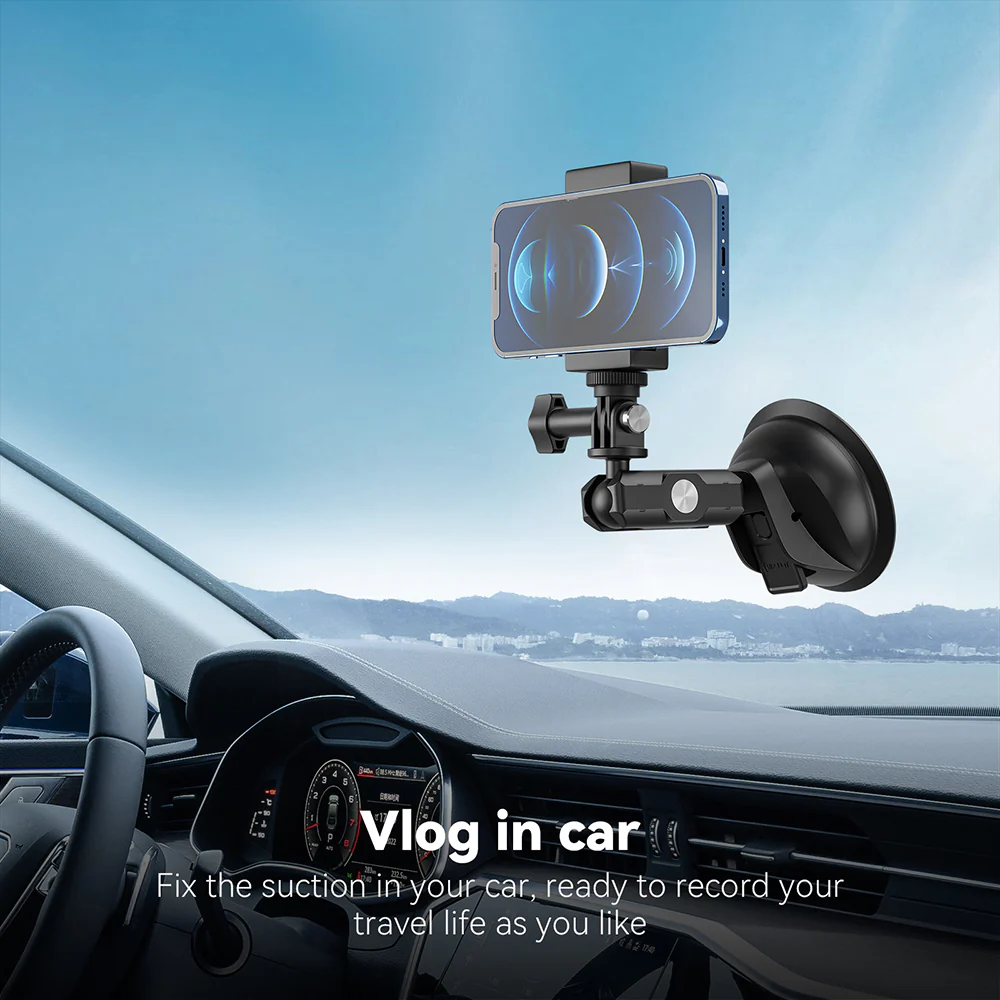 TELESIN Upgraded General Suction Cup Mount for Action Cameras - Image 12