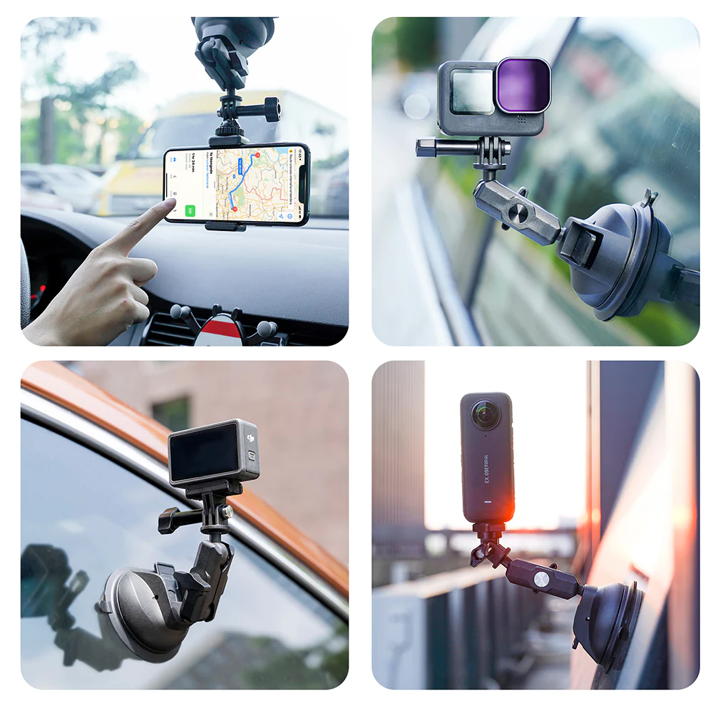 TELESIN Upgraded General Suction Cup Mount for Action Cameras - Image 14