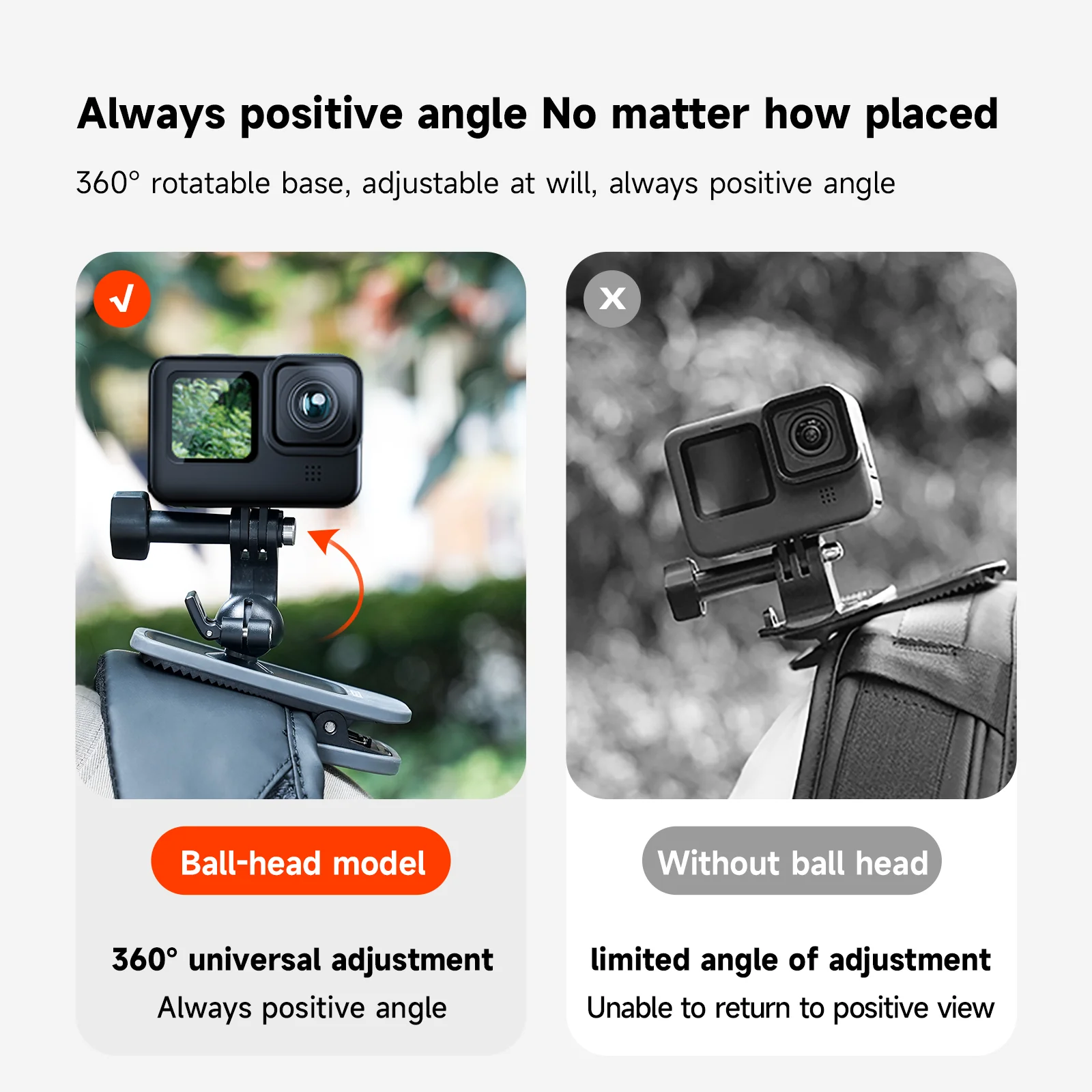 TELESIN Upgraded Magnetic Universal Backpack Clip - Image 12