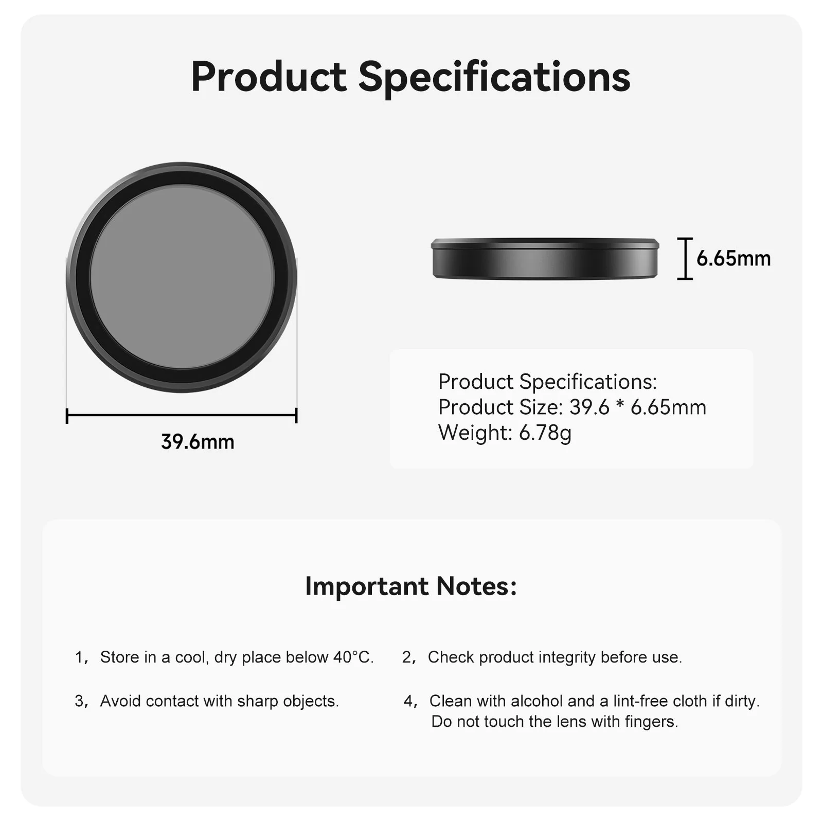 Telesin UV Protection Lens Filter For Aciton4/3 - Image 10