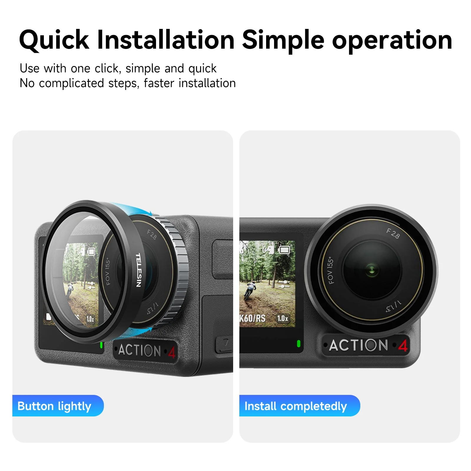 Telesin UV Protection Lens Filter For Aciton4/3 - Image 8