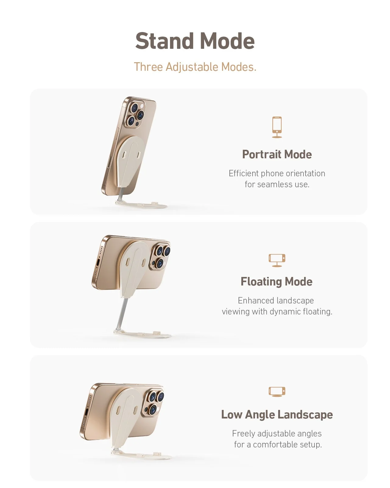 TELESIN Waterdrop-shaped Phone Stand - Image 3
