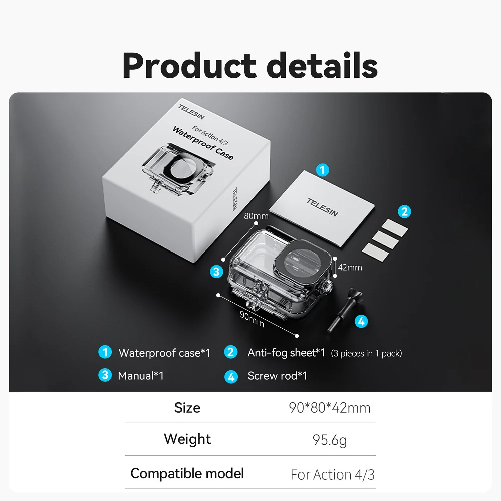Waterproof Case for DJI Osmo Action 3/4/5pro - Image 16