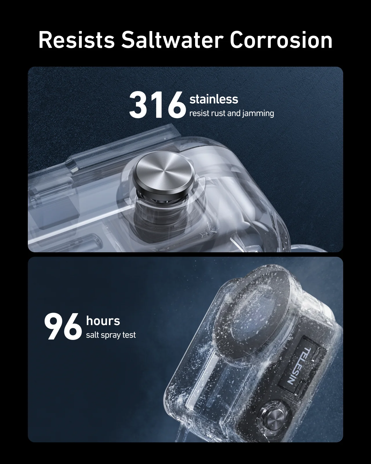 TELSIN 60m Waterproof Dive Case for DJI Osmo Nano - Image 12