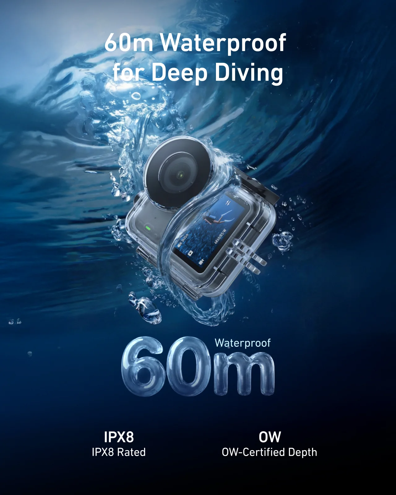 TELSIN 60m Waterproof Dive Case for DJI Osmo Nano - Image 3