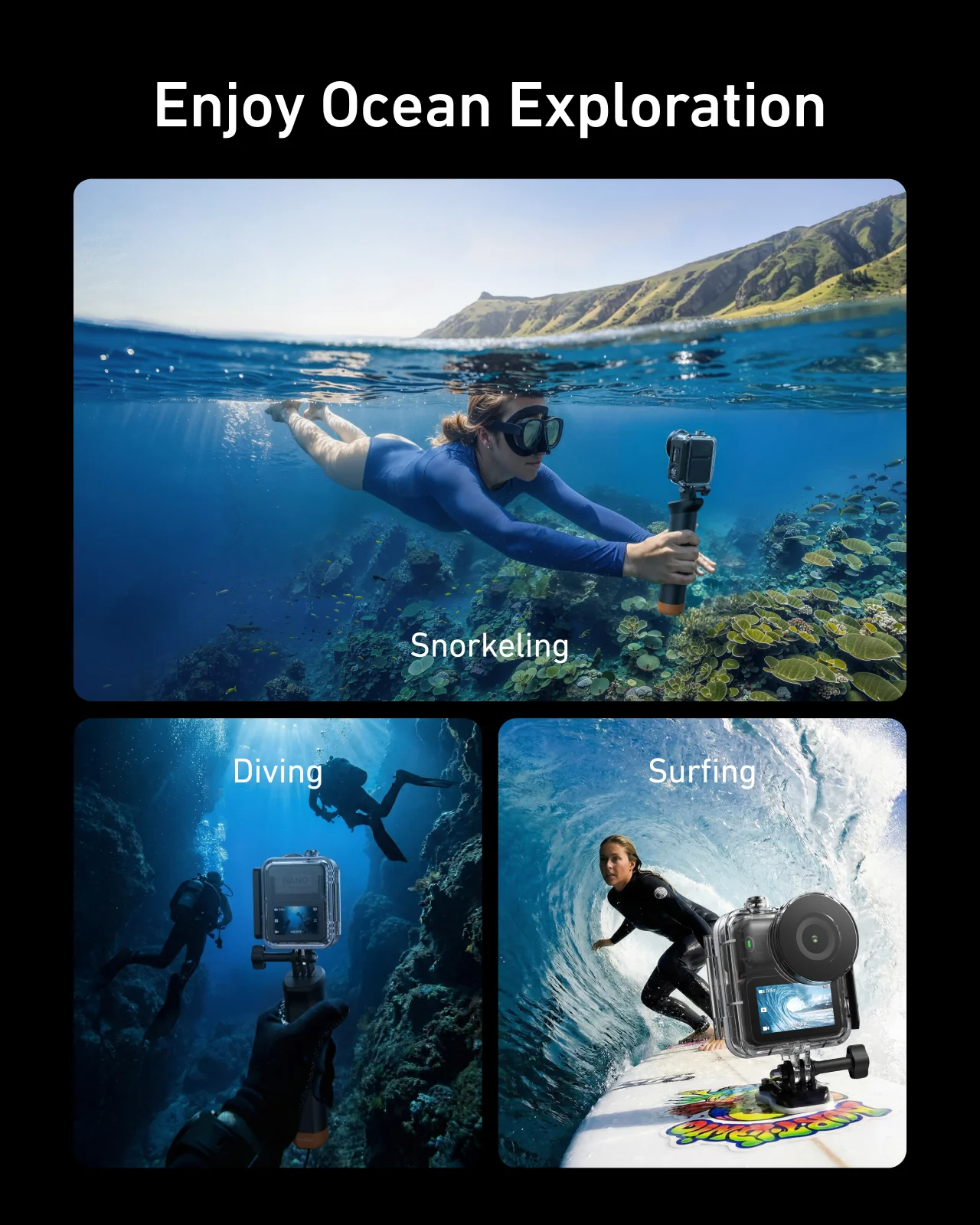 TELSIN 60m Waterproof Dive Case for DJI Osmo Nano - Image 5