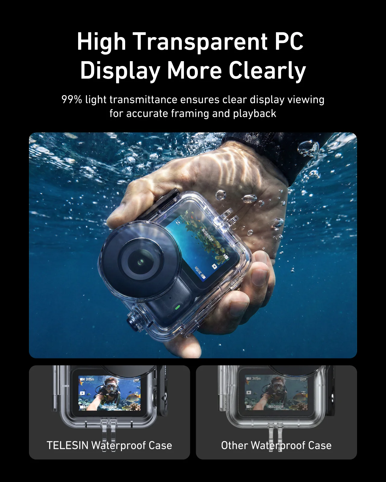 TELSIN 60m Waterproof Dive Case for DJI Osmo Nano - Image 9
